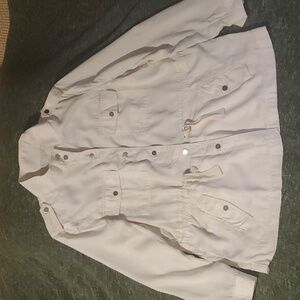 LOFT Cream Utility jacket